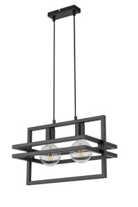 MERCI 2 lampa wisząca czarny stal lakierowana Sigma lighting