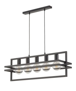 MERCI 5 lampa wisząca czarny stal lakierowana Sigma lighting