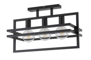 MERCI 3 plafon czarny stal lakierowana Sigma lighting