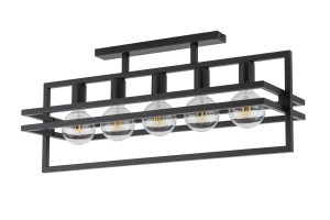 MERCI 5 plafon czarny stal lakierowana Sigma lighting