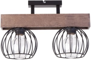 MILAN 2 plafon BRĄZ stal lakierowana + sklejka Sigma lighting