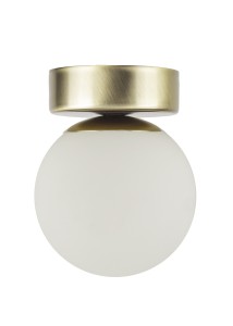 PERLA LUX 1 plafon biały stal mosiądzowana Sigma lighting