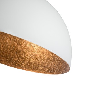 Sfera 90 plafon biały/miedziany stal lakierowana Sigma lighting