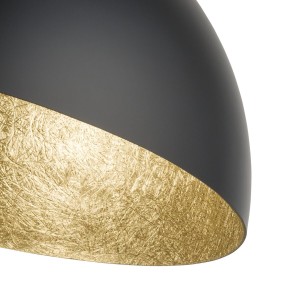 Sfera 90 plafon czarny/złoty stal lakierowana Sigma lighting