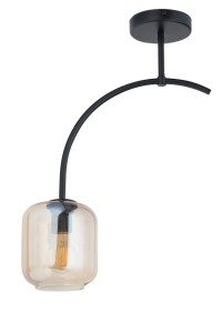 SHINE 1 plafon  czarny/bursztynowy stal lakierowana  Sigma lighting
