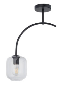 SHINE 1 plafon  czarny/transparentny stal lakierowana  Sigma lighting