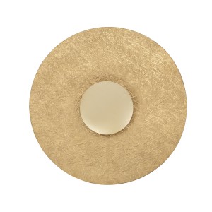 SOLE kinkiet S złoty stal lakierowana, kompozyt minerlany Sigma lighting