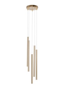 SOPEL PREMIUM 5 KOŁO złoty szczotkowany stal mosiądzowana Sigma lighting