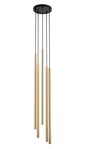 SOPEL LUX 5 KOŁO długi czarny/złoty stal lakierowana Sigma lighting