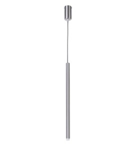 SOPEL 1 PROSTY SREBRNY / przewód antracyt lampa wisząca stal lakierowana