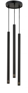 SOPEL LASER 3 CZARNY lampa wisząca stal lakierowana Sigma lighting