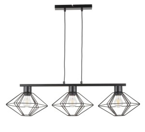 VARIO 3 lampa wisząca czarny stal lakierowana Sigma lighting