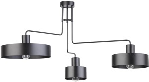 VASCO 3 CZARNY plafon stal lakierowana Sigma lighting
