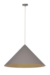 Vesuvio taupe/złoty M 1xE27 kompozyt minelany, stal lakierowana