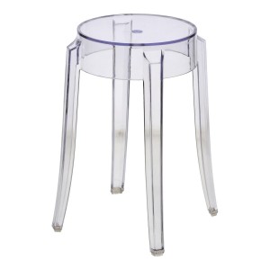 Fernity Stołek Duch przezroczysty 46cm