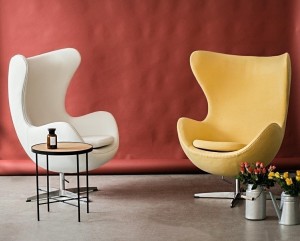Fernity Fotel Jajo biała skóra 01 Premium