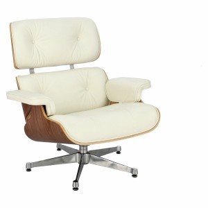 Fernity Fotel Vip biały/walnut/srebrna baza TP