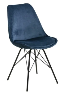 Fernity Krzesło Eris VIC niebieskie, tapicerowane tkaniną VIC navy blue