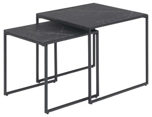 Fernity Zestaw stolików Infinity black 50x50