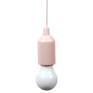 Fernity Lampa wisząca żarówka na baterie różowa