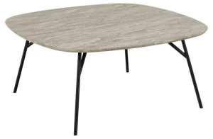Fernity Stolik kawowy Caracas 90x90cm szary  marmur