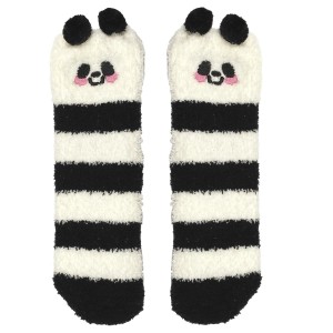 Fernity Skarpety pluszowe Panda czarne, rozmiar uniwersalny