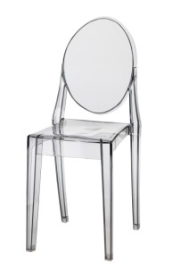 Fernity Krzesło Viki szare z polycarbonatu