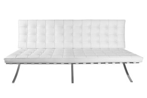 Fernity Sofa BA2 2 osobowa, biała ekoskóra