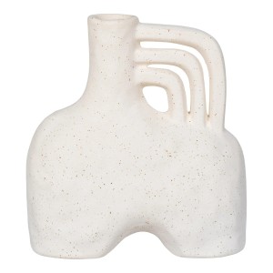 Fernity Wazon ceramiczny nieregularny beżowy