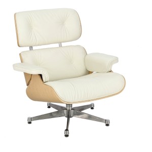 Fernity Fotel Vip biały/natural oak/srebrna baza