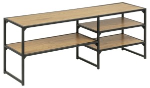 Fernity Szafka RTV Seaford z metalowymi półkami MDF