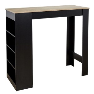 Fernity Stół barowy Blox czarny z MDF, wymiary 115x50x103 cm