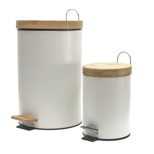 Fernity Zestaw 2 koszy na śmieci, biały, 20L i 5L