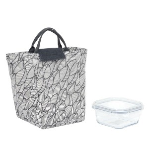 Fernity Zestaw Lunch box i torba termiczna szare