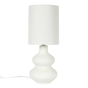Fernity Lampa stołowa Lamil ceramiczna kremowa