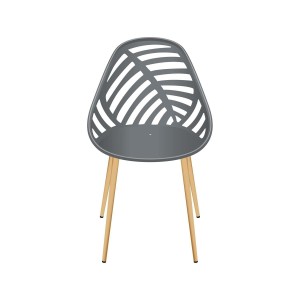 Fernity Krzesło Alameda szare, ergonomiczne, do salonu i biura
