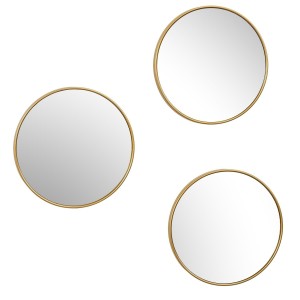 Fernity Zestaw 3 luster Toronto złotych,          okrągłych 26cm