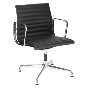 Fernity Fotel konf. CH1081T,czarna skóra ,chrom