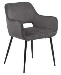 Fernity Krzesło Ranja Dark Grey z tkaniny Dublin