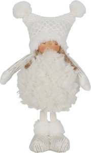 Fernity Figurka dekoracyjna Dziewczynka           śnieżynka 33cm