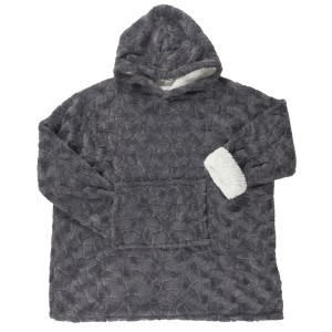 Fernity Bluza / snuddie z syntetycznego futerka   szara