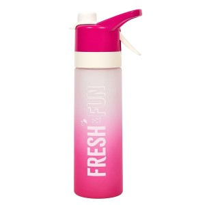 Fernity Bidon Fresh&Fun różowy, szczelne zamknięcie, 500 ml