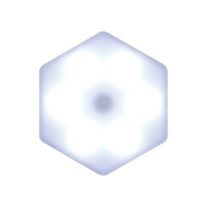 Fernity Zestaw 6 lampek ściennych Hexagonal       8,5x7,5cm