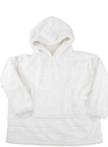 Fernity Bluza / snuddie z syntetycznego futerka   biała