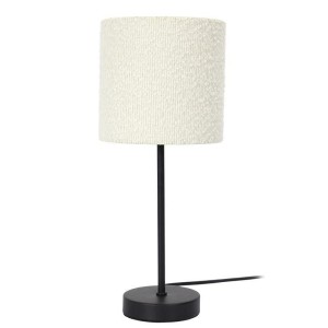 Fernity Lampa metalowa z kloszem boucle biała