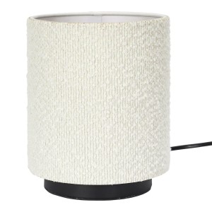 Fernity Lampa stołowa z kloszem boucle biała