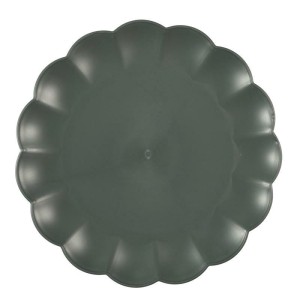 Fernity Talerz obiadowy Iris 25,5cm szary ciemny