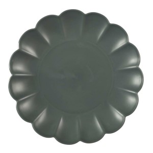 Fernity Talerz deserowy Iris 20,5cm szary ciemny