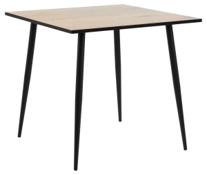 Fernity Stół Wilma 80x80 dąb z metalową podstawą