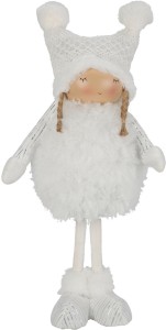 Fernity Figurka dekoracyjna Dziewczynka           śnieżynka 42cm